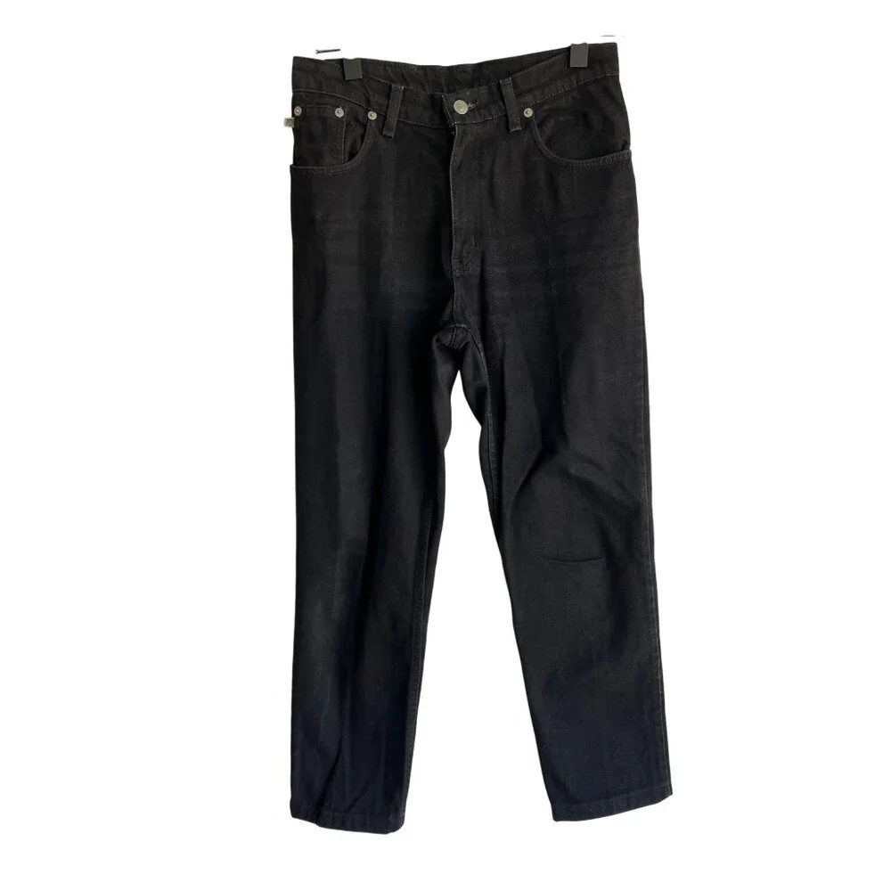 vintage Polo‎ Ralph Lauren size 4 relaxed jeans mom black denim